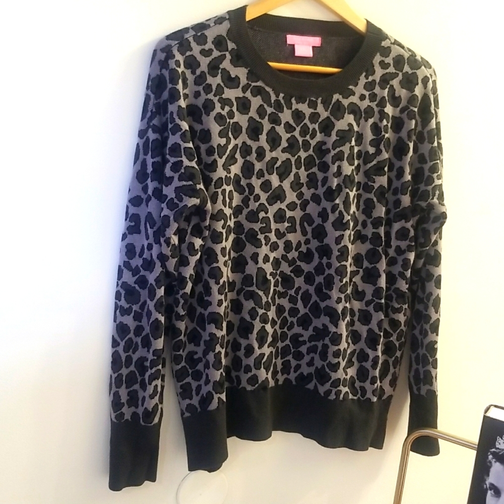 Isaac mizrahi animal sweater soft and versatile, wear like the cougar you are!